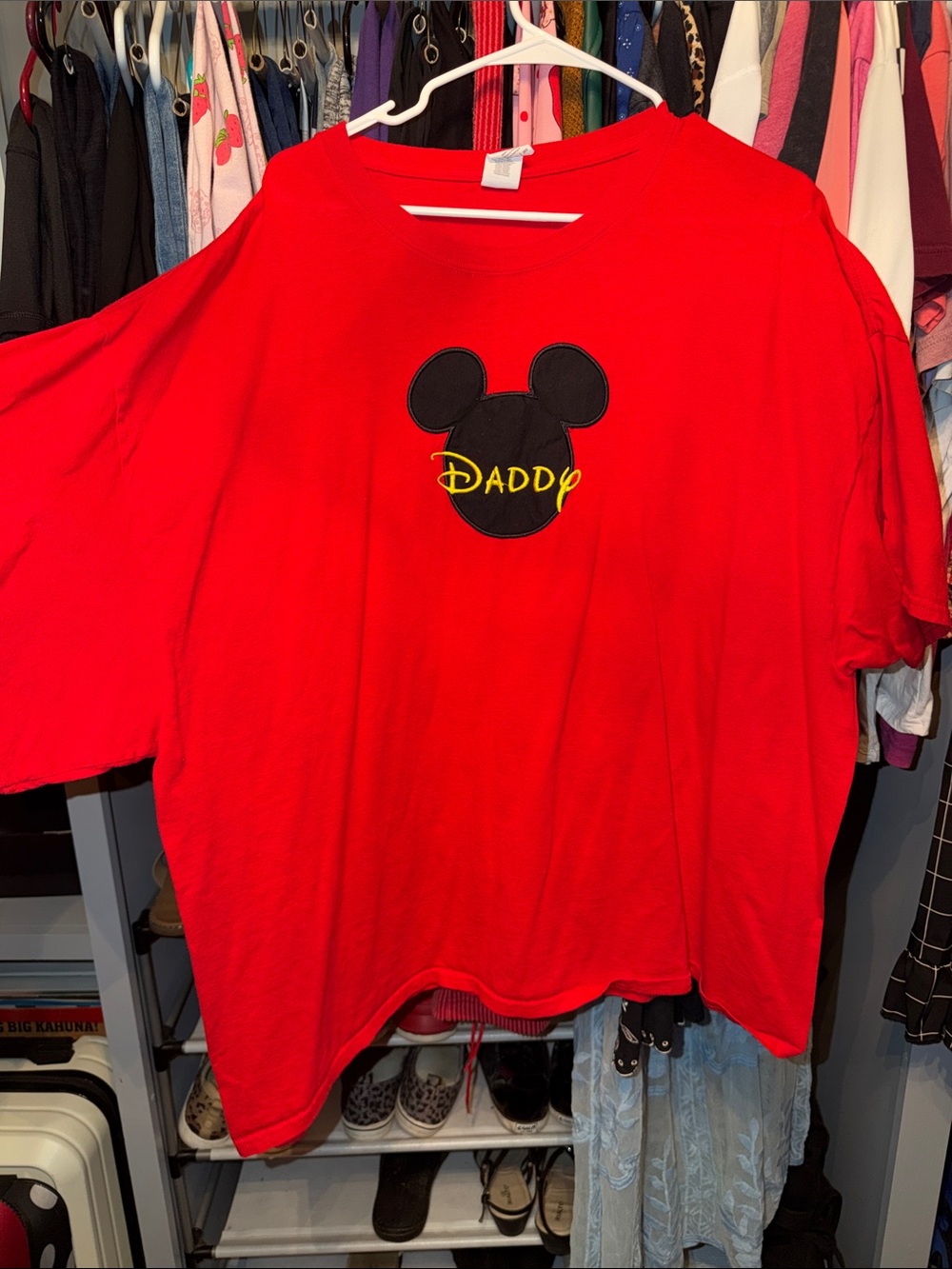 Red 'Daddy' Mickey Ear Tee